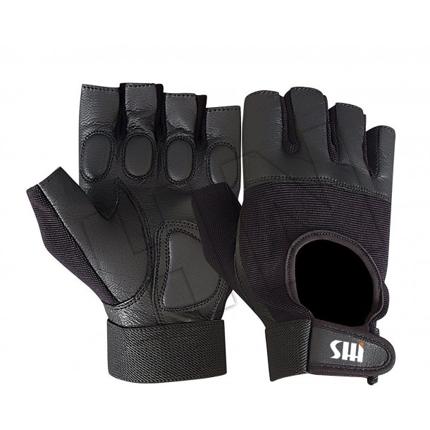 All-Purpose Padded Leather Cycling Weight Lifting Wheelchair Gloves GG-092